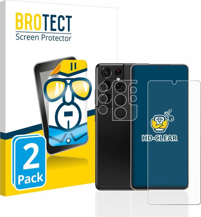 Actual product image BROTECT Screen Protector Clear (2 pcs., Samsung Galaxy S21 Ultra 5G)