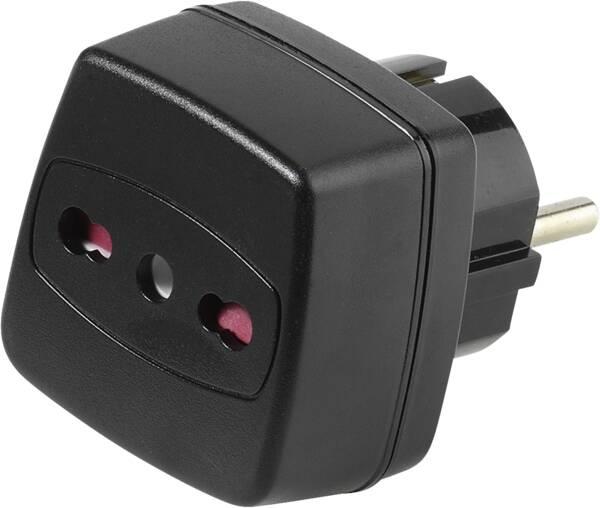 Produktbild Vivanco Reisestecker Italien, Italien Buchse - Schuko Stecker