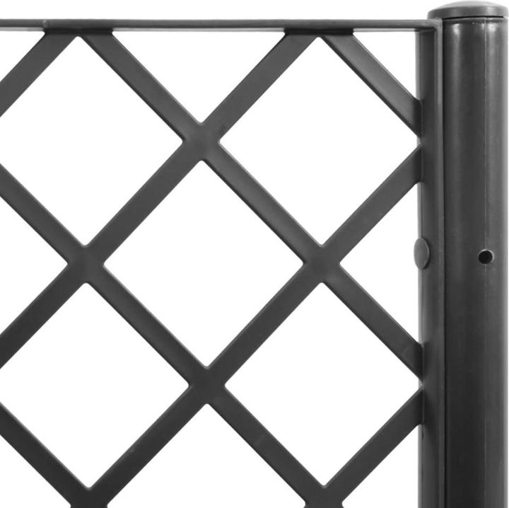 Image du produit vidaXL Bac à plantes avec treillis PP