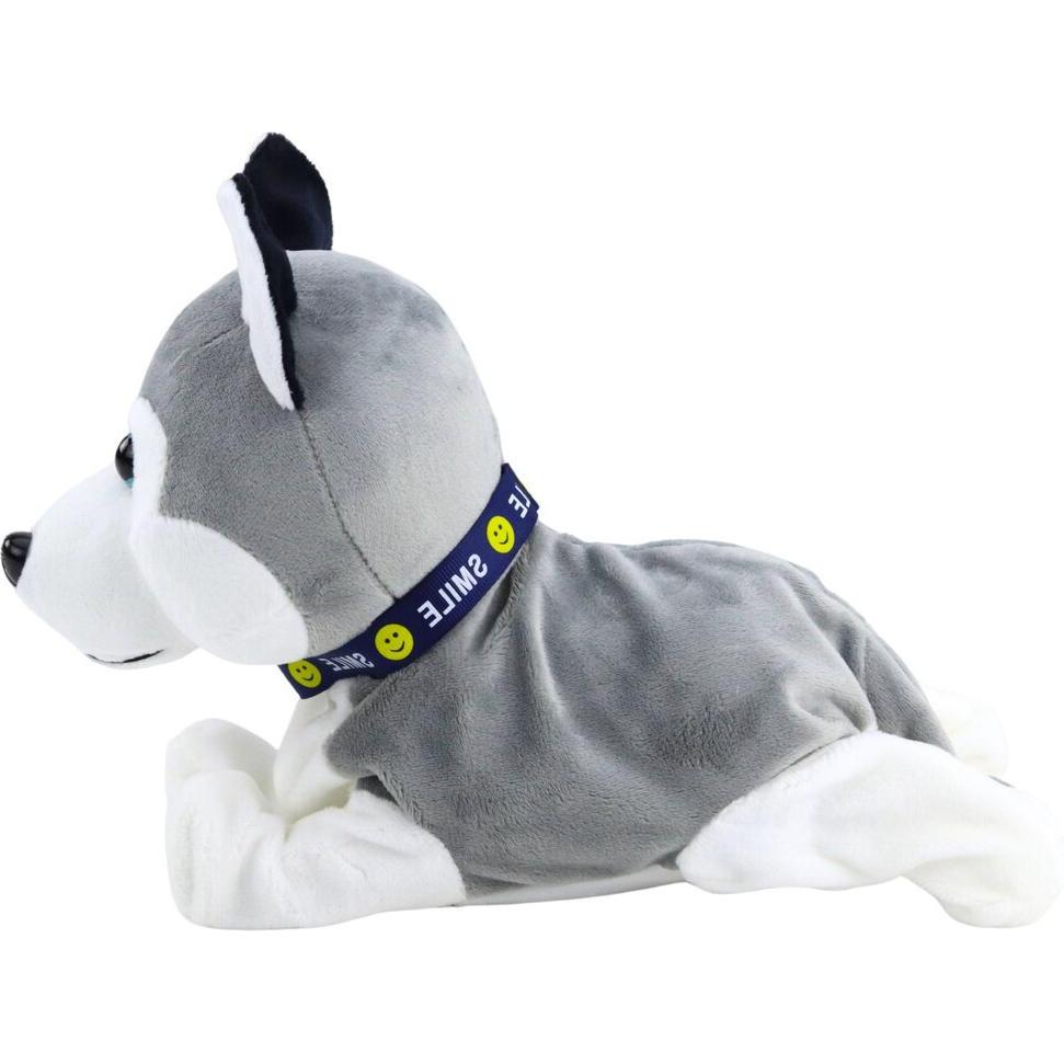 Lean Toys Lean Batteriebetriebener Plüschhund Interactive Husky Moves Sounds