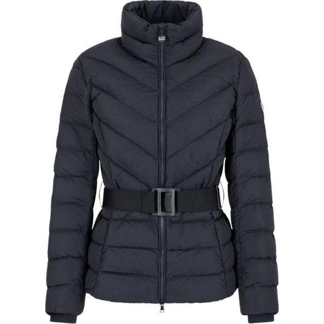 Emporio Armani, Damen, Winterjacken, Down jacket with belt EA7 Calidum7 W 6DTB11-TNGCZ-1562, Blau, (M)