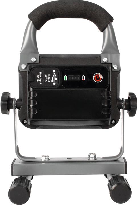 Produktbild Steffen WORKLIGHT LED Akku-Strahler 15W mit Traggriff und Standfuss, grau (1650 lm)