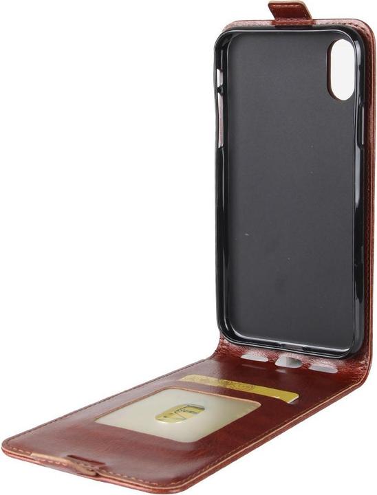 Image du produit Cover-Discount Étui à rabat en cuir avec compartiment photo vertical (Apple iPhone X, Apple iPhone XS)