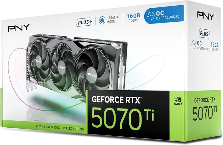 Image du produit PNY GeForce RTX 5070 Ti Overclocked Triple Fan Plus (16 Go)