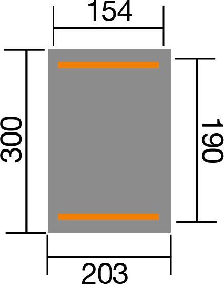 Produktbild Weka Holzbau Sitzlaube 662 (203 cm, 300 cm)
