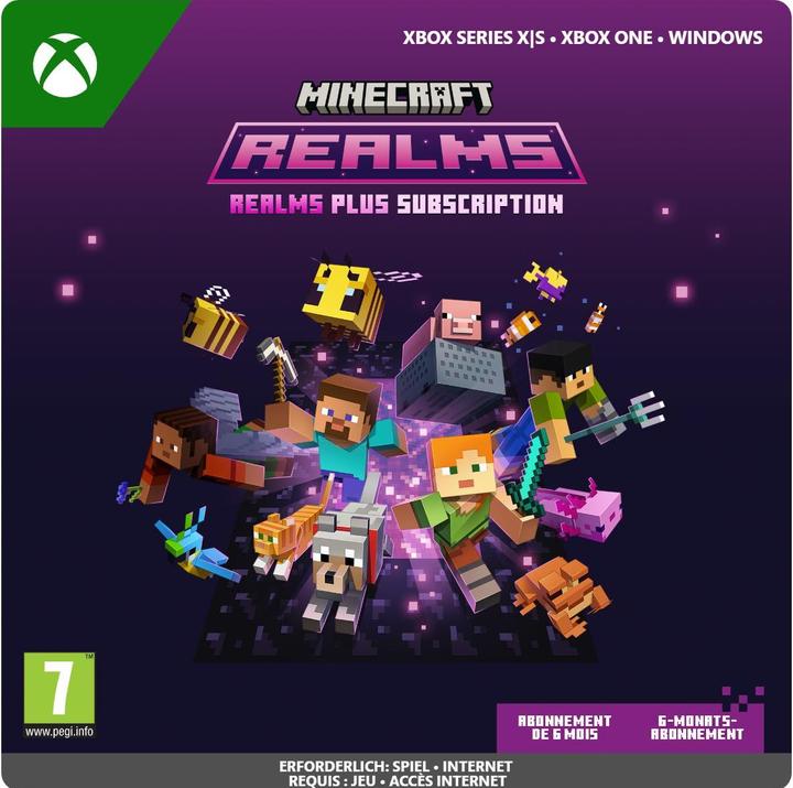 Image du produit Microsoft Minecraft Realms Plus 6 mois