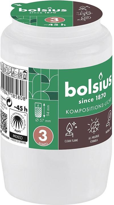 Actual product image Bolsius Compole light no.3 white (1 pcs.)