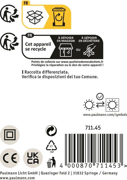 Produktbild Paulmann Deckenleuchte Ruya (E14)