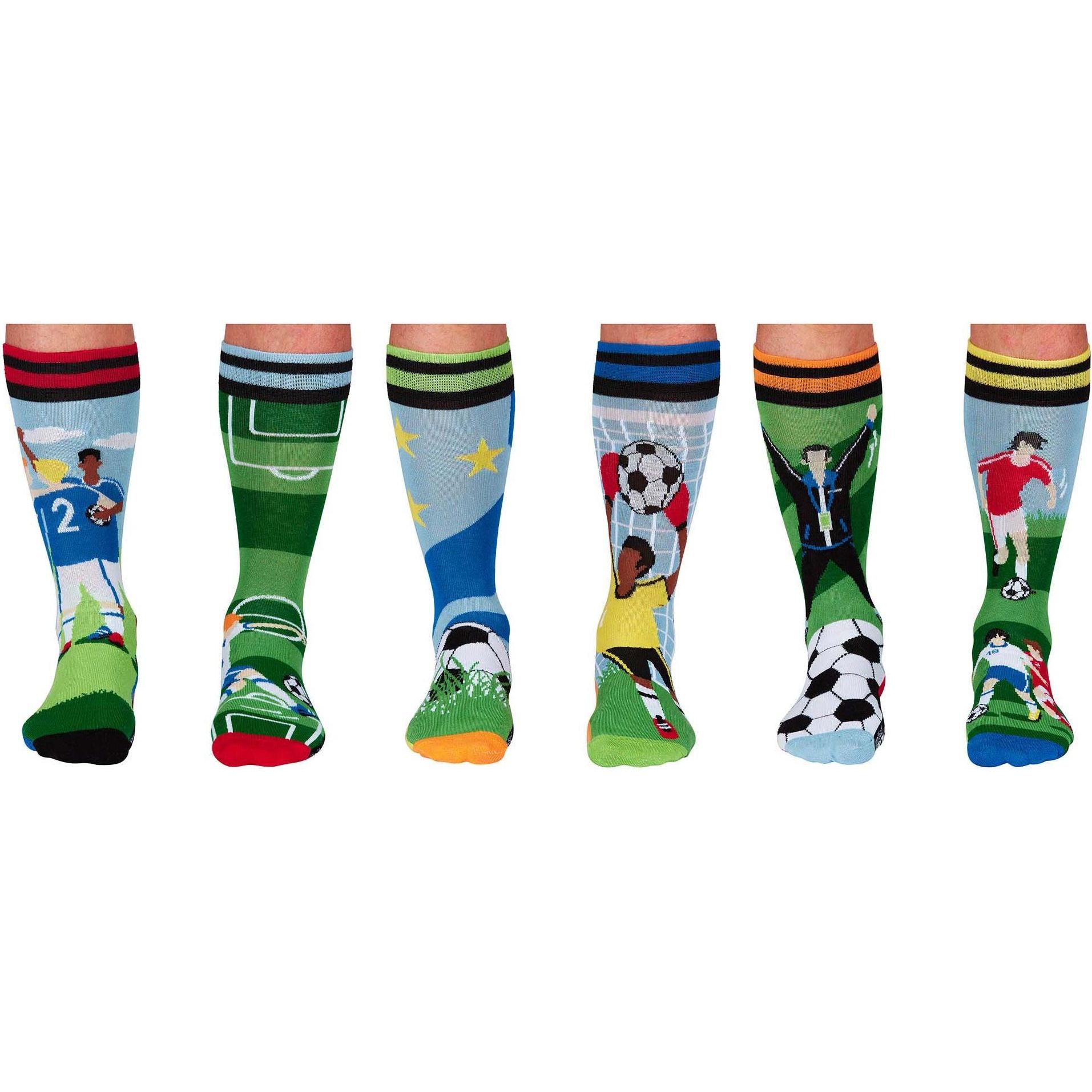 Thumbnail - United Oddsocks, Herren, Socken, Free Kick, Mehrfarbig, (3er Pack, 39 - 46)