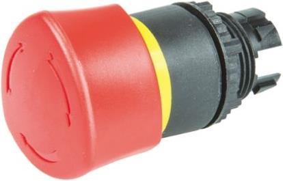 Actual product image Baco Pushbutton red mushroom head