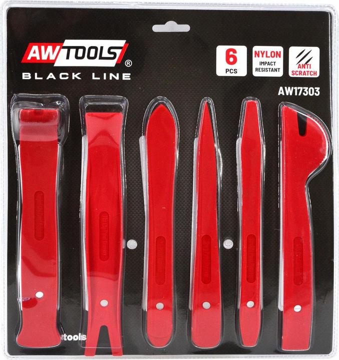 Awtools Zestaw ściągaczy Do Tapicerki Nylon 6cz.