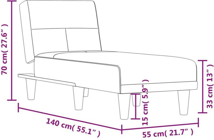 Produktbild vidaXL Braylen (Recamiere)