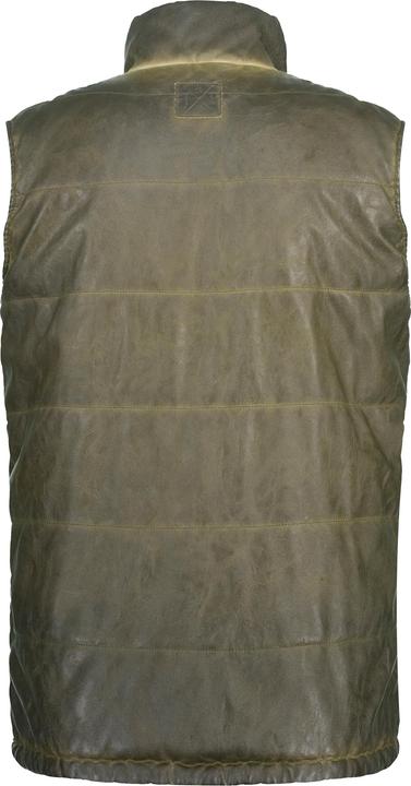 Produktbild JP1880 Steppweste, Outdoor, Vintage-Lederoptik, Stehkragen (5XL)