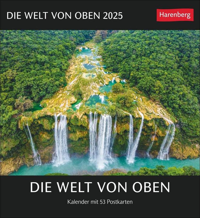 Produktbild Harenberg Die Welt von oben Postkartenkalender 2025 - Kalender mit 53 Postkarten (Deutsch)