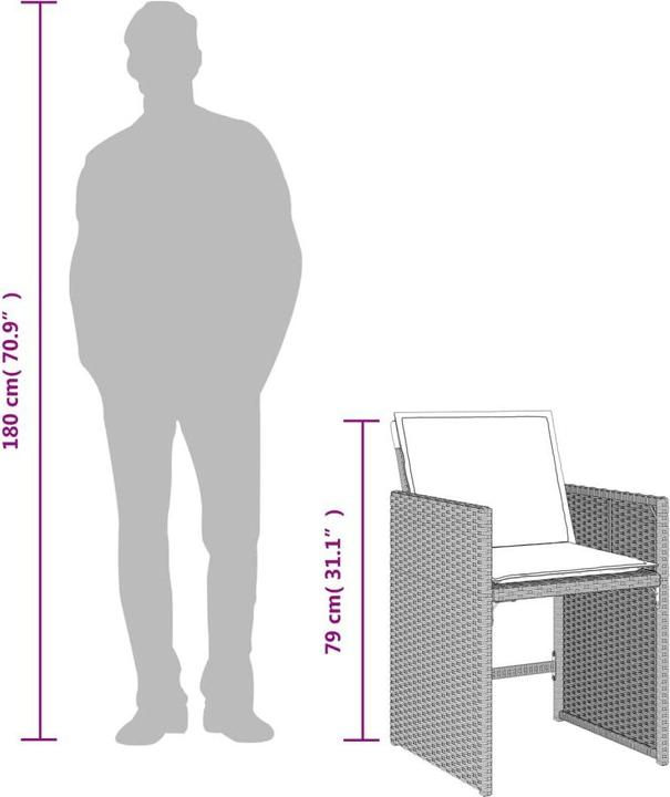 Produktbild vidaXL Garten Essgruppe