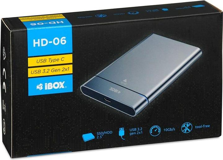 Actual product image iBox HD-06 DISK ENCLOSURE SATA USB 3.2 (2.5")