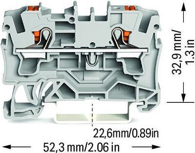 Produktbild Wago Durchgangsklemme 6.20 mm Push-