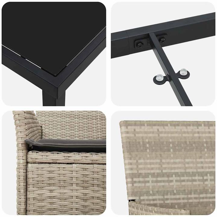 Actual product image vidaXL Garden dining set (80 cm)