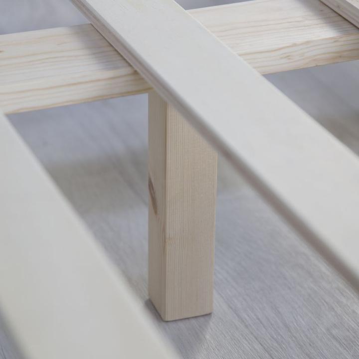 Produktbild Homestyle4u Holzbett mit Matratze & Lattenrost (140 x 200 cm)