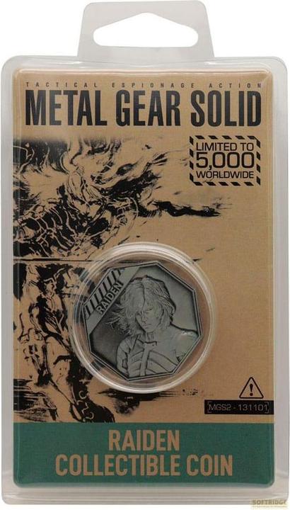 Actual product image Fanattik Metal Gear Solid 2 collector coin Raiden Limited Edition