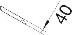 Actual product image Hager TEH AKE2000401 End piece for floor trunking one-sided 200x40 (20 cm)