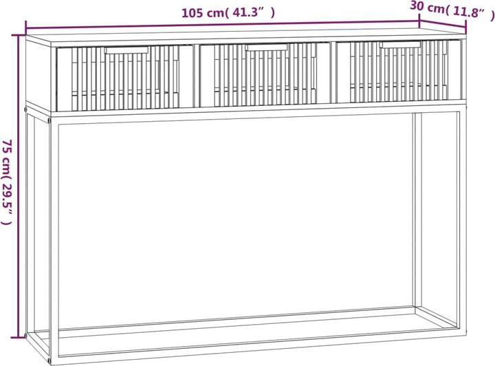 Image du produit vidaXL Ardith (105 x 30 x75 cm)