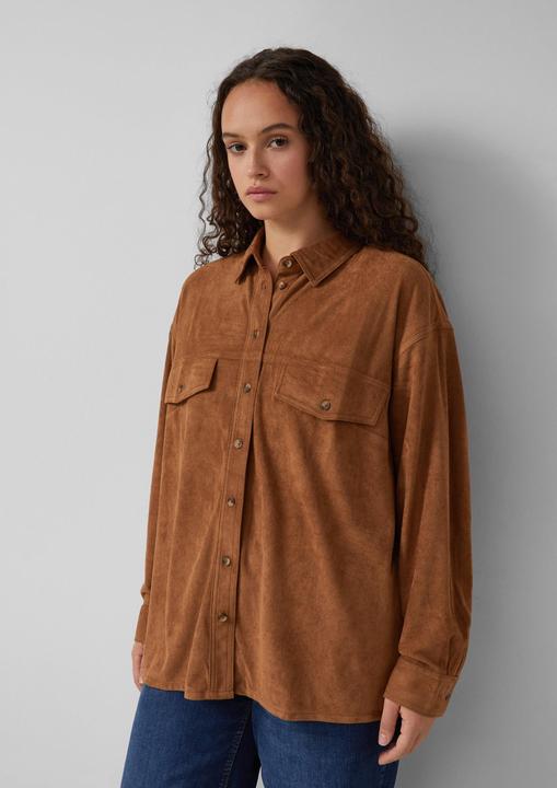 Immagine prodotto s.Oliver Bluse Hemdbluse in Wildlederoptik (54)