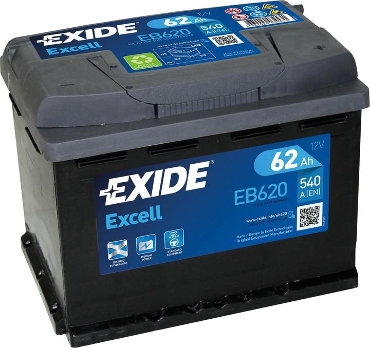 Exide Eccellenza (12 V, 62 Ah, 540 A)