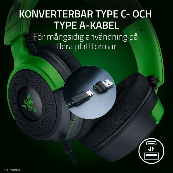 Actual product image Razer Headset Kraken V4 X Minecraft (Cable)