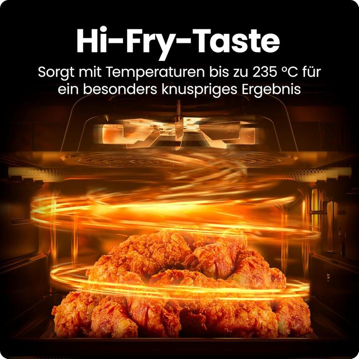 Produktbild Chefman TurboFry Touch - Digitale 5.7-Heissluftfritteuse mit Sichtfenster
