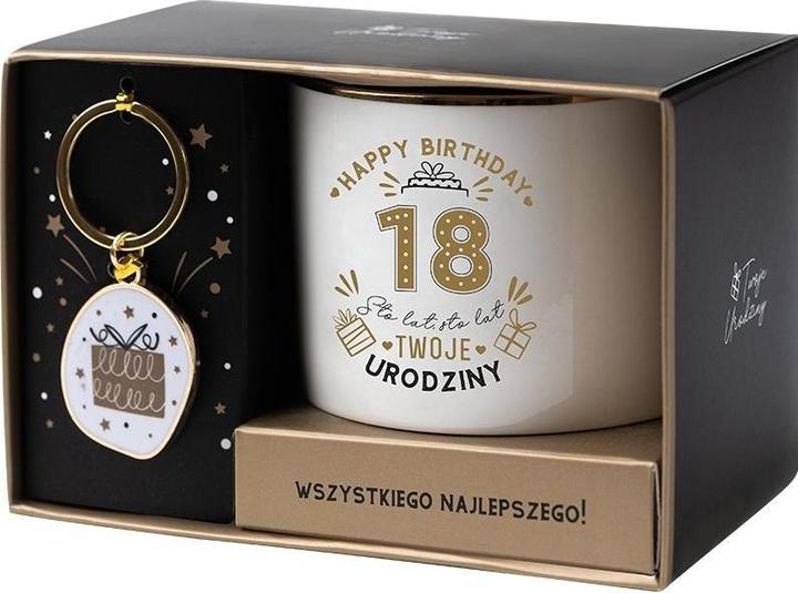 Burga Weiss-goldenes Geschenkset zum 18. Geburtstag (330 ml, 1x)
