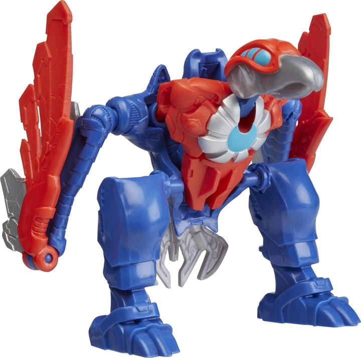 Produktbild Hasbro Mech Strike Mechasaurs, 10 cm grosse Captain America Action-Figur mit Redwing Mechasaur, Super