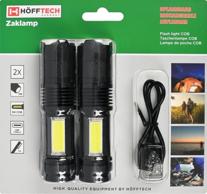 Actual product image ProPlus Flash light COB rechargeable 2 pcs (10 cm, 100 lm)