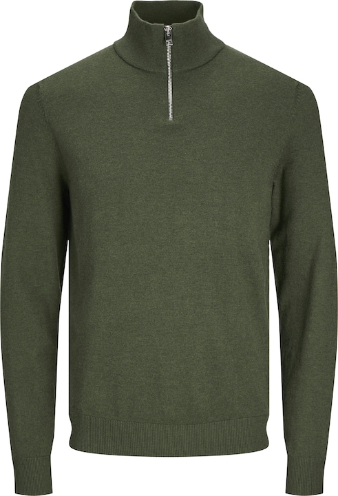 Jack & Jones Einfarbig Strickpullover mit Halber Reissverschluss Strickpullover mit Halber Reissverschluss (S)