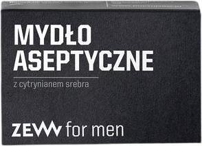 Actual product image ZEW for men Natural Antiseptic Soap with Silver Citrate and Birch Charcoal (Liquid soap, 85 ml)