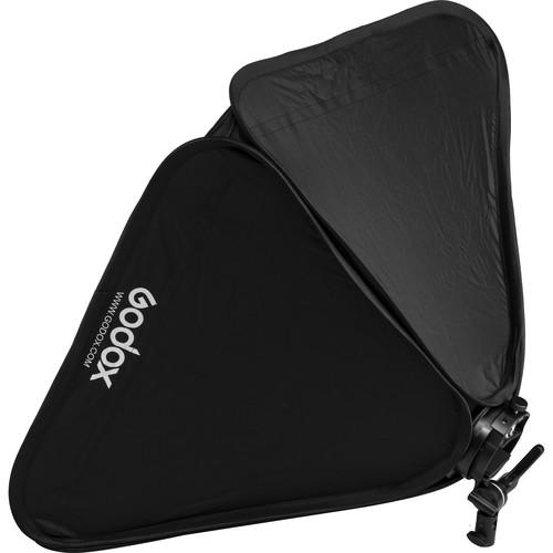Actual product image Godox S2 type Bracket Bowens + Softbox 60x60cm + Grid