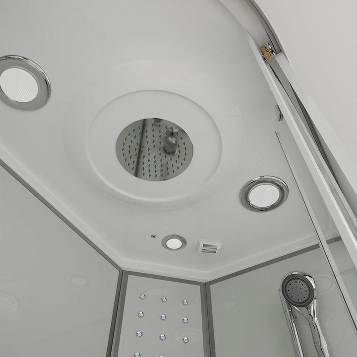 Produktbild Home Deluxe Dampfdusche mit Wasserfall Dampfsauna MANTA XL, 120x80x220cm - Links