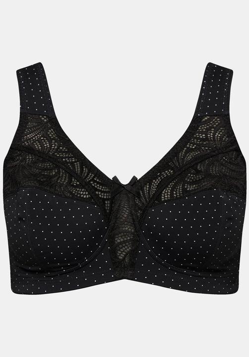 Actual product image Ulla Popken Dots and Lace Relief Bra (125 G)