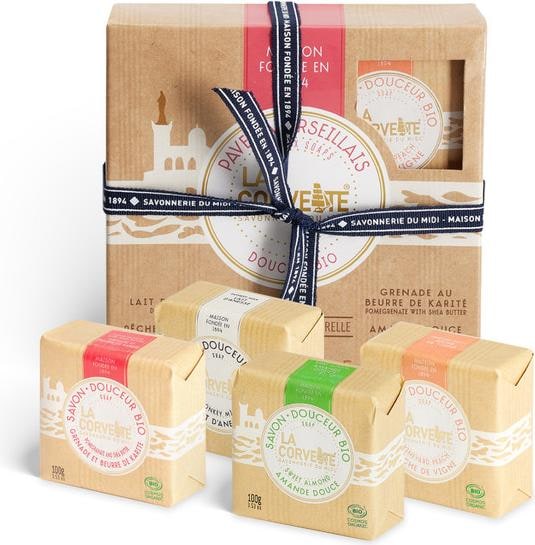 Produktbild La Corvette Geschenkbox Seifen Bio Sanft (Seifenlotion)