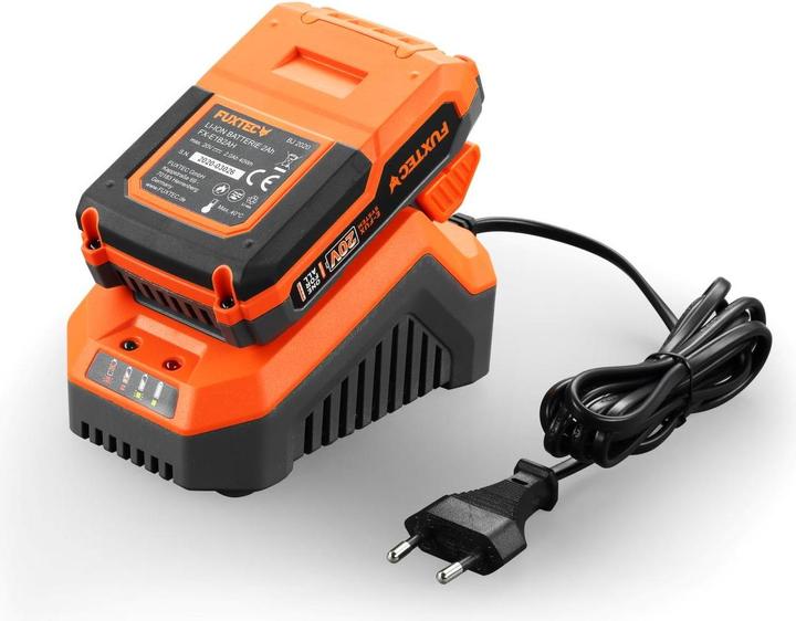 Actual product image Fuxtec 20V Battery Leaf Blower FX-E1LB20 SET 1 with 2 x Battery 2Ah, 1 x Charger 1A (Rechargeable battery operated, Vacuum cleaners & blowers)