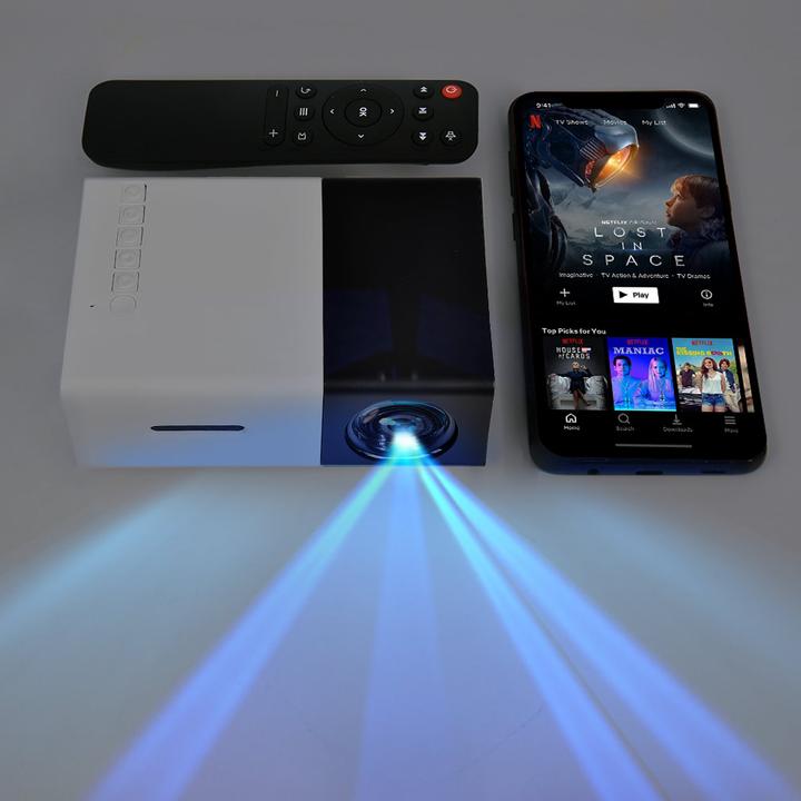 Actual product image Mikamax Mini Projector (Full HD, 250 lm)