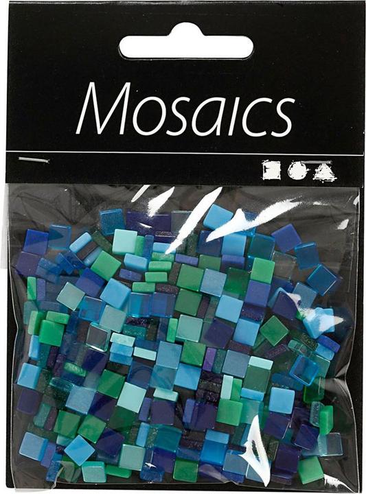 Produktbild Creativ Company Mini-Mosaik Blau/Grün 5x5mm, 25 Gramm