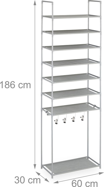 Immagine prodotto Relaxdays Baylee (60 x 30 x 186 cm)