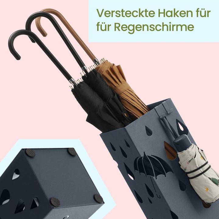 Actual product image Songmics Schirmständer Grau, Detailfarbe: Grau, Detailmaterial