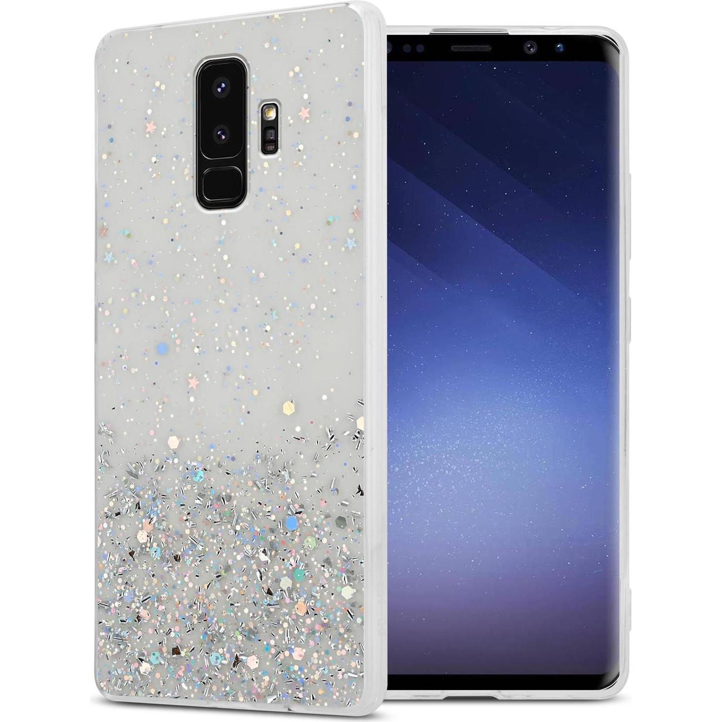 Thumbnail - Cadorabo TPU Cover funkelnder Glitter (Samsung Galaxy S9+), Smartphone Hülle, Transparent