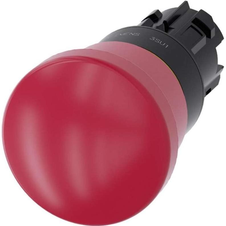 Siemens Emergency stop pushbutton, plastic, red, Taster + Schalter, Rot