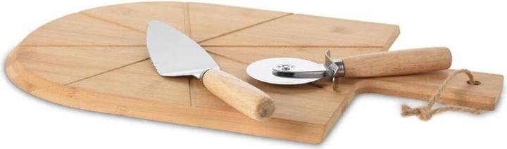 Produktbild Natura Punto Pizza-Set aus Bambus mit Brett, Schneider und Heber