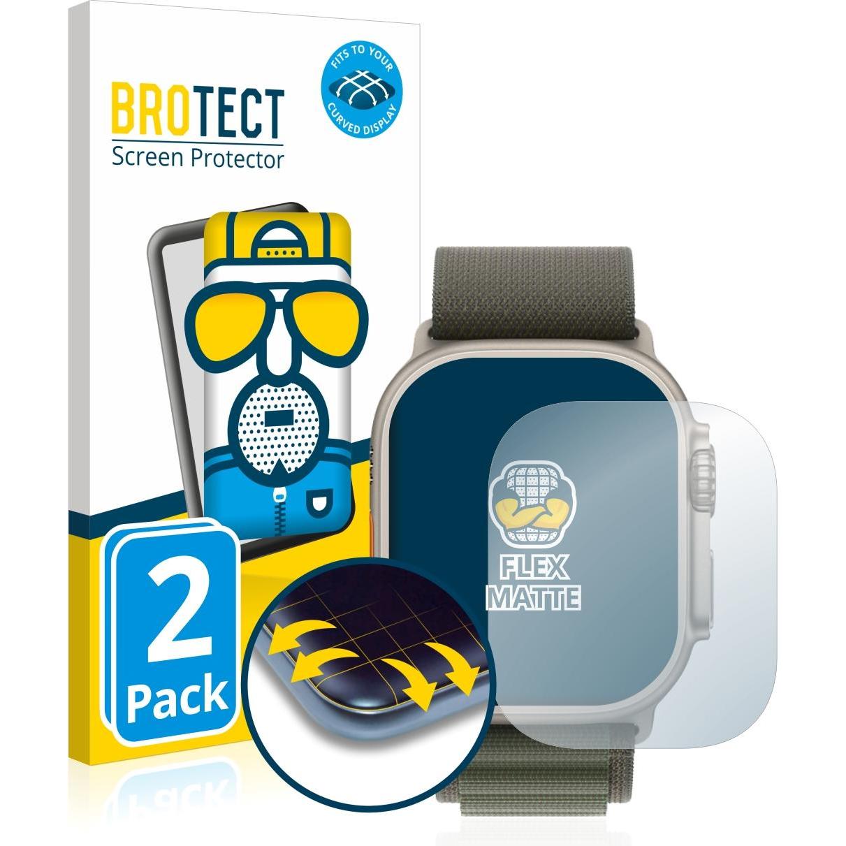 Thumbnail - BROTECT Full-Cover Displayschutz Matt, Smartwatch Schutzfolie, Grau