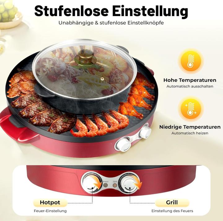 Image du produit Charocean Elektrischer Hot Pot & Grill 2-in-1