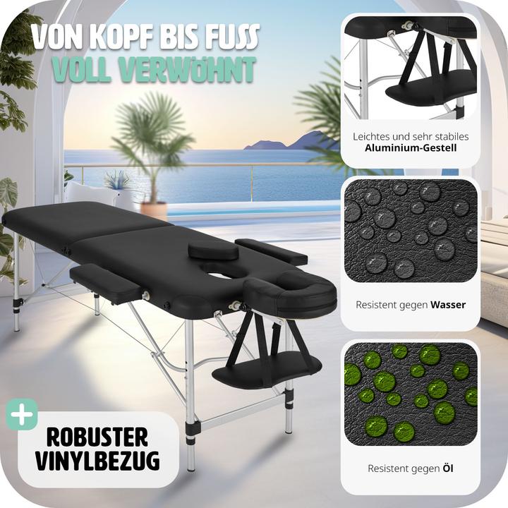 Actual product image tectake 2 zone massage table